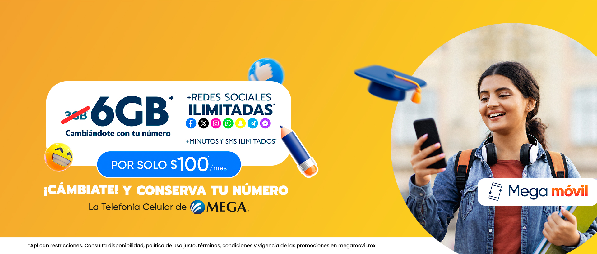 Mega móvil | Equipos compatibles. ¡Cámbiate con tu mismo número!